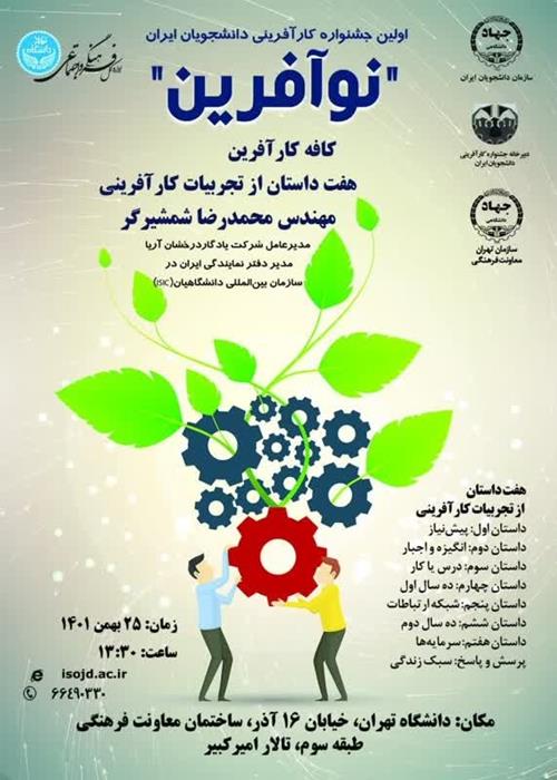نوآفرین، اولین جشنواره کارآفرینی دانشجویان ایران